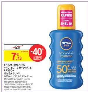 SPRAY SOLAIRE PROTECT & HYDRATE FPS50+