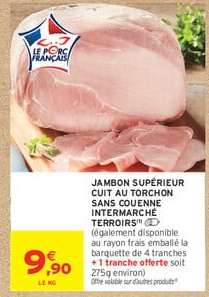 Jambon Supérieur Cuit au Torchon