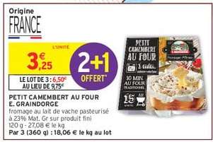 PETIT CAMEMBERT AU FOUR E. GRAINDORGE