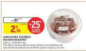 Arachides Sucrées Maison Bassinet