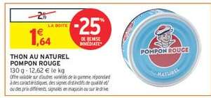 Thon au naturel POMPON ROUGE