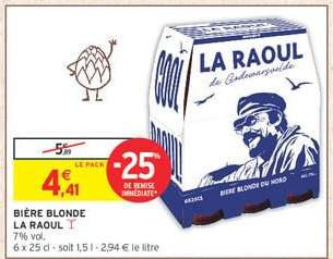 BIÈRE BLONDE LA RAOUL