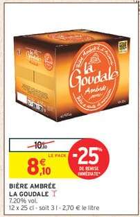 BIÈRE AMBRÉE LA GOUDALE