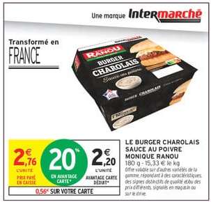 LE BURGER CHAROLAIS SAUCE AU POIVRE MONIQUE RANOU