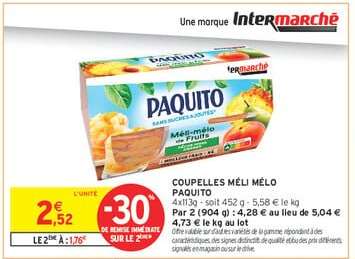 COUPELLES MÉLI MÉLO PAQUITO