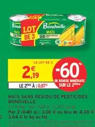 Bonduelle Mais Lot de 3