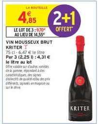 VIN MOUSSEUX BRUT KRITER