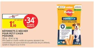 Bâtonnets à mâcher pour petit chien Pedigree