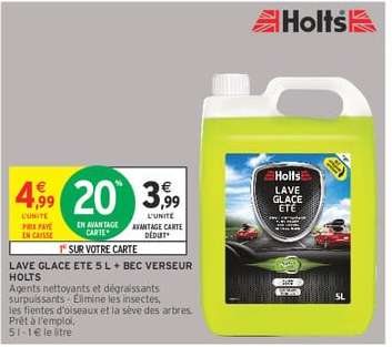 Lave Glace Ete 5L + Bec Verseur Holts