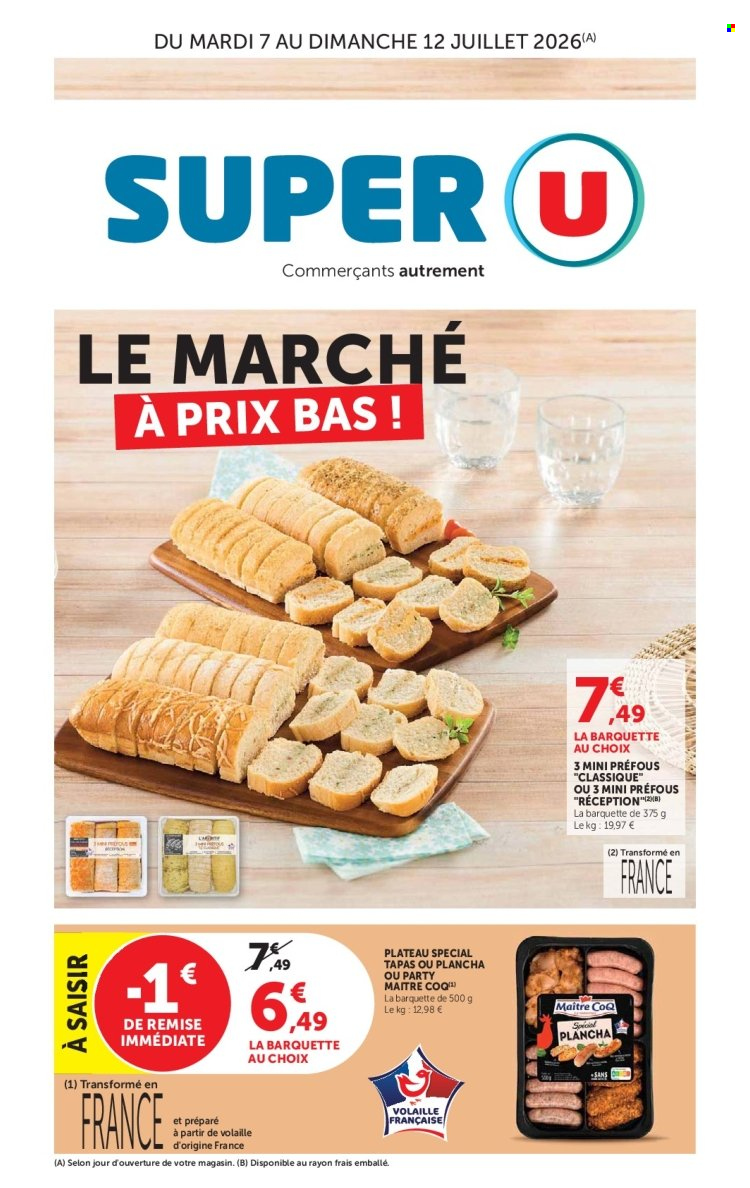 Catalogue SUPER U - 07/07/2026 - 12/07/2026. Page 1