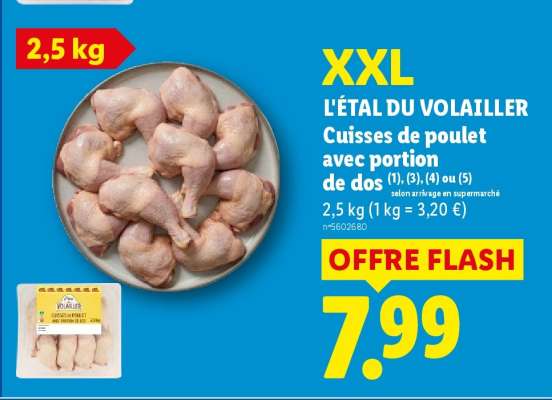 L'ÉTAL DU VOLAILLER Cuisses de poulet