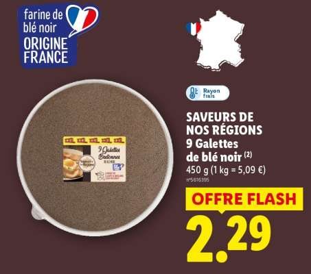 SAVEURS DE NOS RÉGIONS 9 Galettes de blé noir