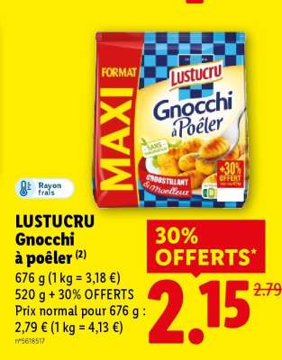LUSTUCRU Gnocchi à poêler