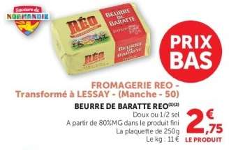 BEURRE DE BARATTE REO