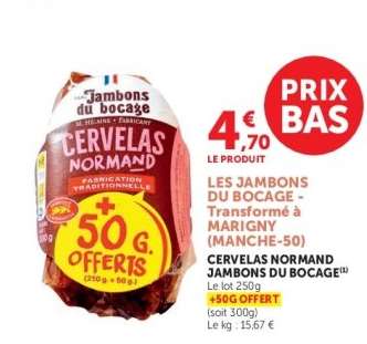Cervelas Normand Jambons du Bocage