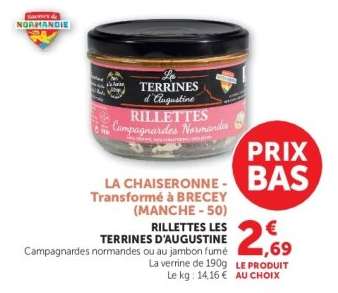 RILLETTES LES TERRINES D'AUGUSTINE