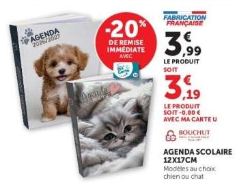 AGENDA SCOLAIRE 12X17CM