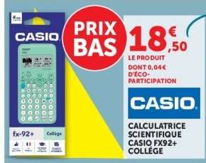 Calculatrice scientifique Casio FX92+ Collège