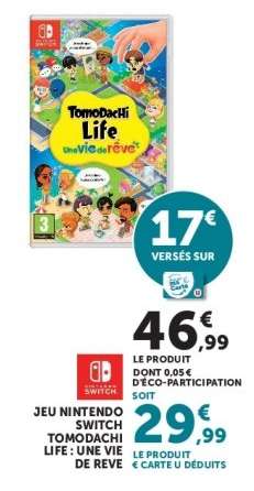 Jeu Nintendo Switch Tomodachi Life : Une Vie de Rêve
