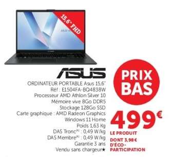 ORDINATEUR PORTABLE ASUS 15.6”