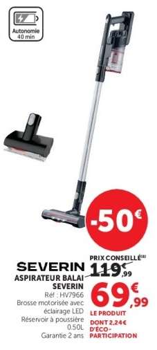 SEVERIN Aspirateur balai