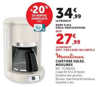 Cafetière Soleil Moulinex