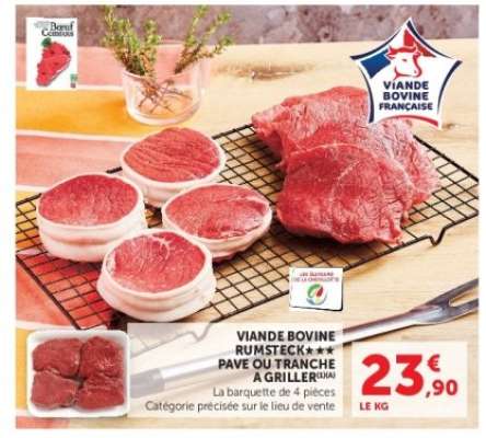Viande Bovine : Rumsteck***