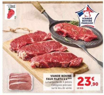 Viande Bovine : Faux-Filet***