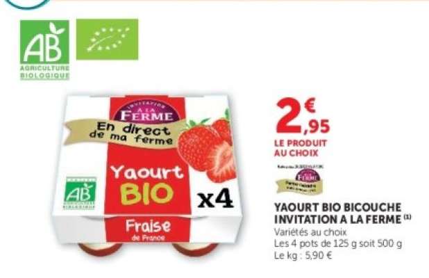 YAOURT BIO BICOUCHE INVITATION A LA FERME