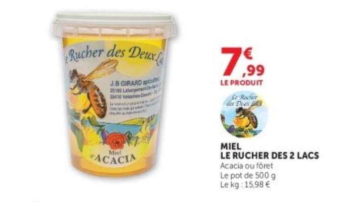 MIEL LE RUCHER DES 2 LACS