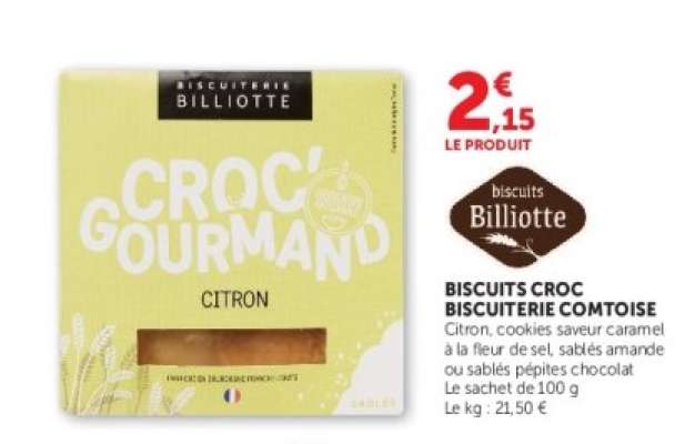 BISCUITS CROC BISCUITERIE COMTOISE