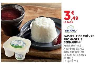 FAISSELLE DE CHÈVRE FROMAGERIE BERNARD