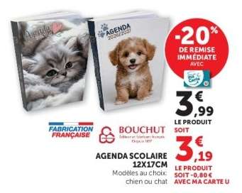 AGENDA SCOLAIRE 12X17CM