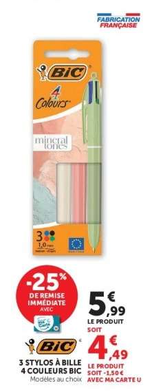 BIC 4 Colours Mineral Tones