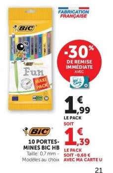 10 Portes-Mines BIC HB