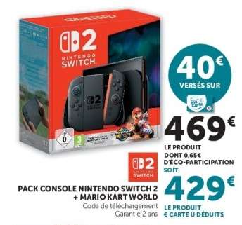 Pack Console Nintendo Switch 2 + Mario Kart World