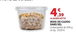 NOIX DE CAJOU SANS SEL