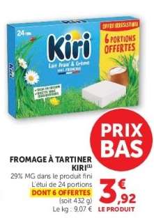 FROMAGE A TARTINER KIRI
