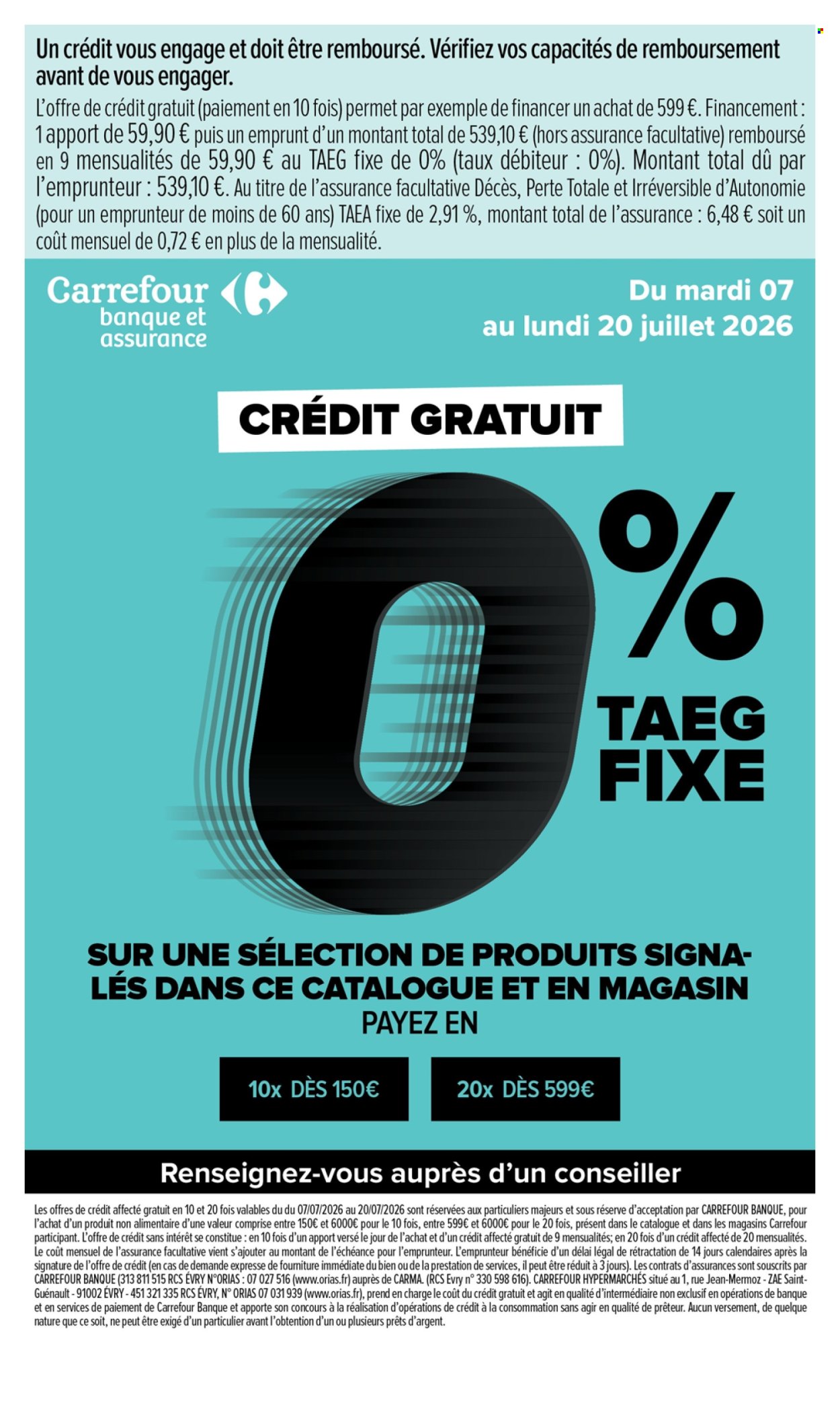 Catalogue Carrefour Hypermarchés - 07/07/2026 - 20/07/2026. Page 20
