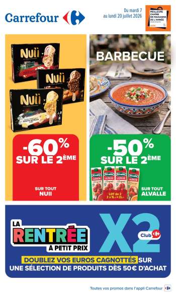 Catalogue Carrefour Hypermarchés - 07/07/2026 - 20/07/2026.