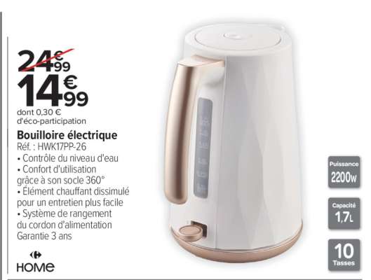 Bouilloire électrique