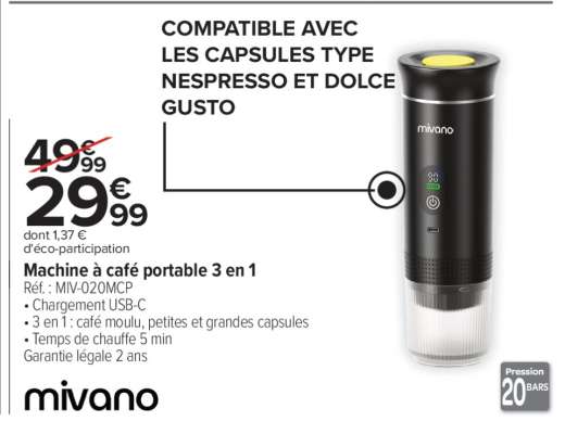 Machine à café portable 3 en 1