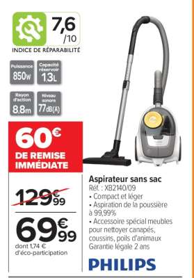 Aspirateur sans sac