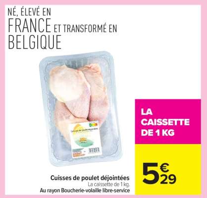 Cuisses de poulet déjointées
