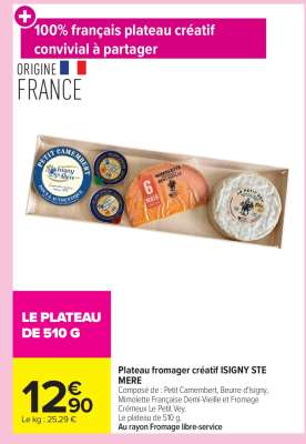 LE PLATEAU DE 510 G