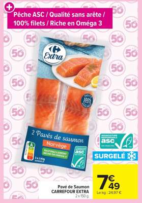 Pavé de Saumon CARREFOUR EXTRA