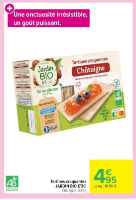 Tartines craquantes JARDIN BIO ETIC