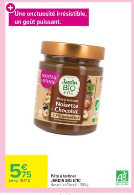 PÂTE À TARTINER “JARDIN BIO ETIC”