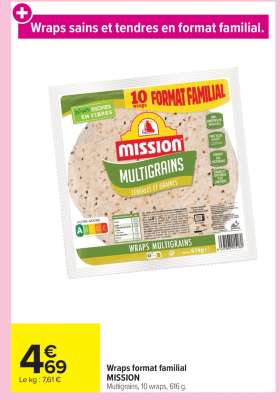 Wraps format familial MISSION