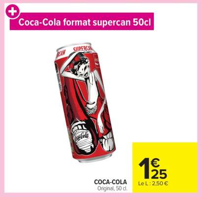 Coca-Cola format supercan 50cl
